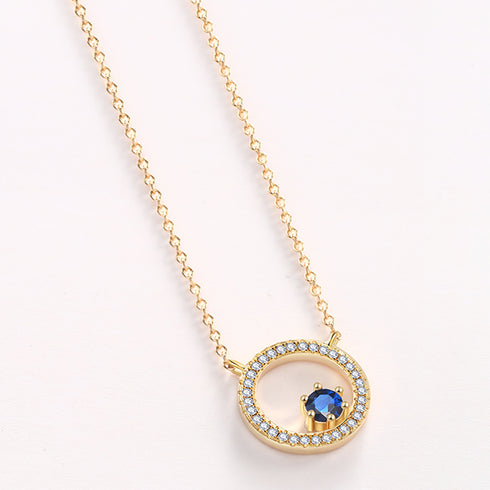 ジルコニア シルバー 月モチーフ レディース ネックレス FNK1070SL