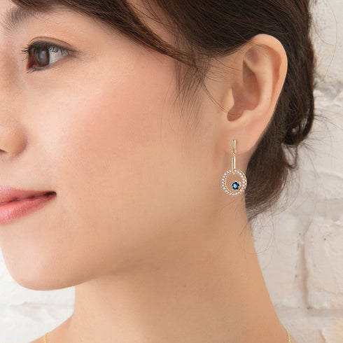 レディース ピアス 月モチーフ ジルコニア シルバー FNK1072SL