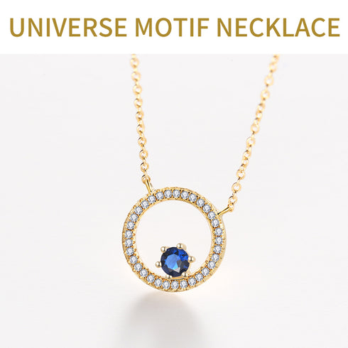 ジルコニア シルバー 月モチーフ レディース ネックレス FNK1070SL