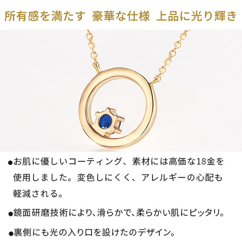 ジルコニア シルバー 月モチーフ レディース ネックレス FNK1070SL