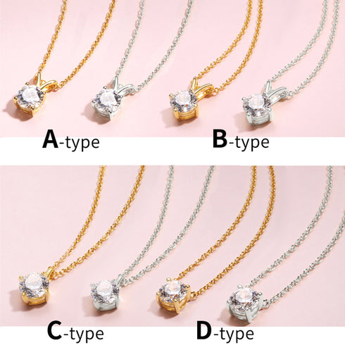 スワロフスキージルコニア シルバー ハートモチーフ レディース ネックレス FNK1060SL